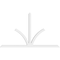 Ekena Millwork Richland Architectural Grade PVC Gable Bracket, 108"W x 63"H x 4"D x 4"F, 14/12 Pitch GBP108X63X0404RIC00 - alternate 4